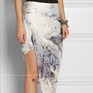 Helmut Lang Tidal asymmetrical skirt rick owens